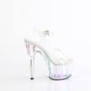 Pleaser - ADORE708HT Sandale à bride à la cheville, Pole dance chaussures - Transparent Product image
